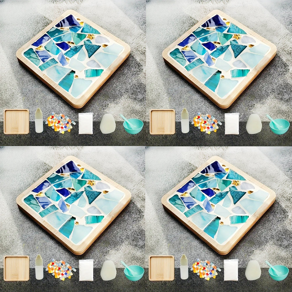 DIY Mosaic Coaster Kit (Makes 4 coasters)