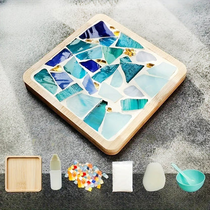 DIY Mosaic Coaster Kit (Makes 4 coasters)